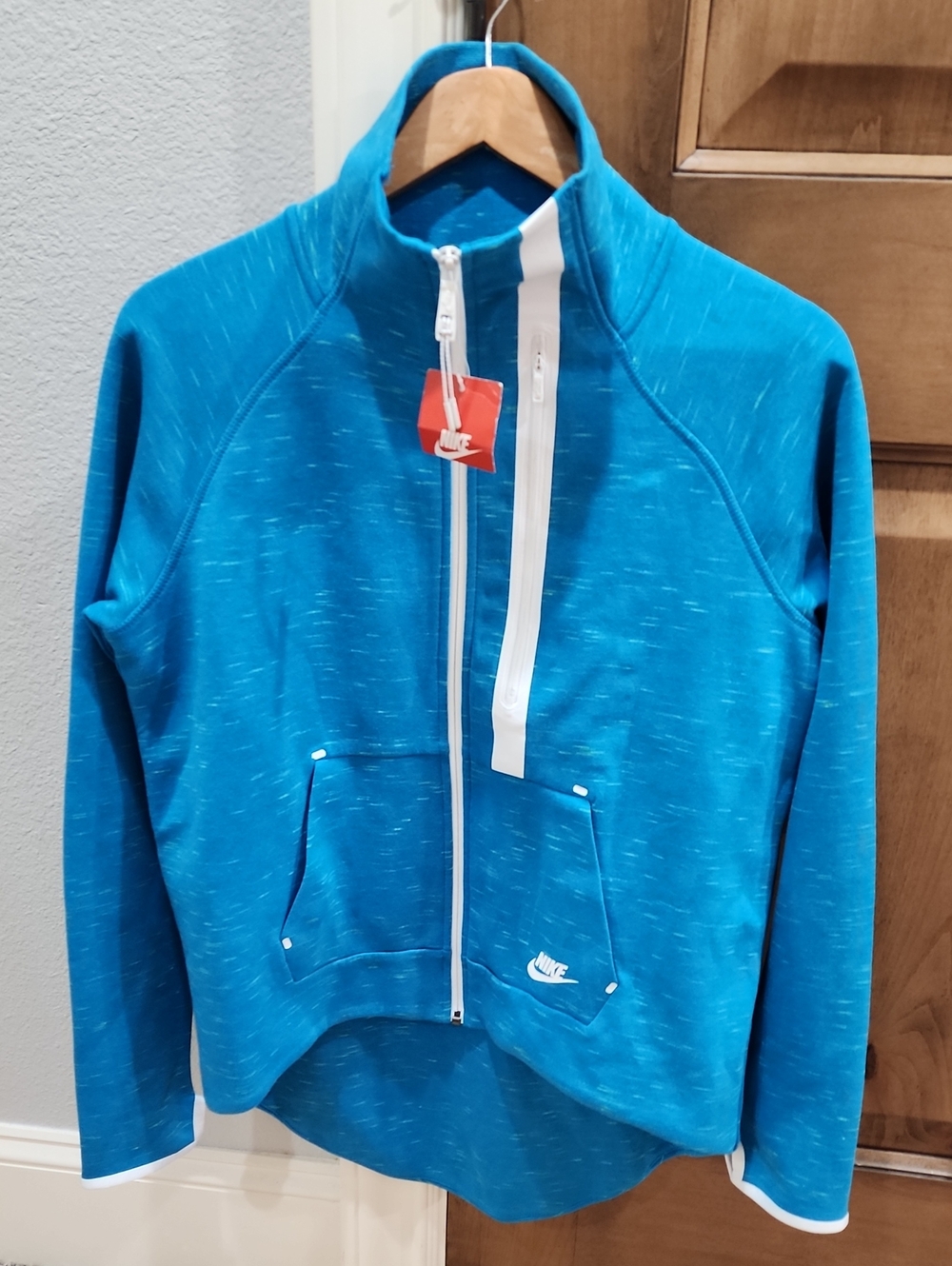 Nike Teal-Blue Zip-Up Training Jacket